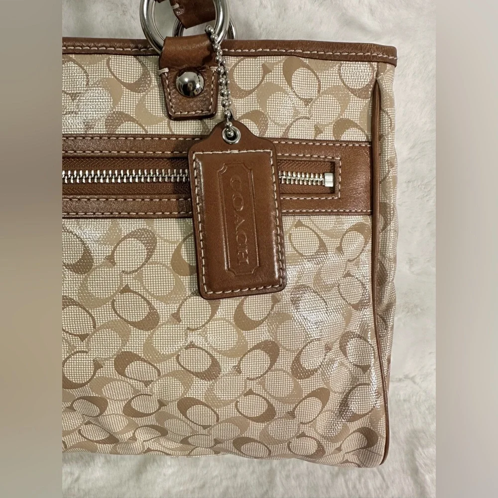 Vintage 90’s Coach Chelsea Signature Coated Canvas Tote Bag Quiet Luxury